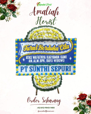 Papan Bunga Duka di Bongo Iv