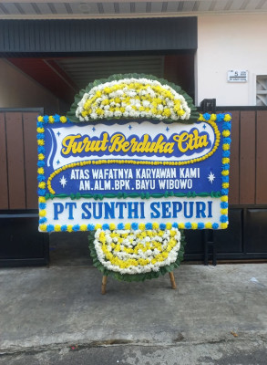 Papan Bunga Duka di Bongo Iv
